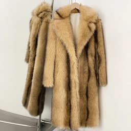 OFTBUY Long Faux Fur Jacket Fashion European Style Lapel Fur Coat Eco-friendly Covered Button Loose Casual Women Coats Winter