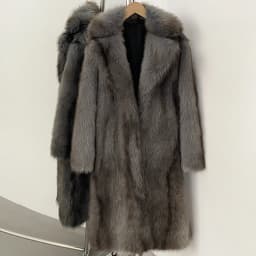 OFTBUY Long Faux Fur Jacket Fashion European Style Lapel Fur Coat Eco-friendly Covered Button Loose Casual Women Coats Winter