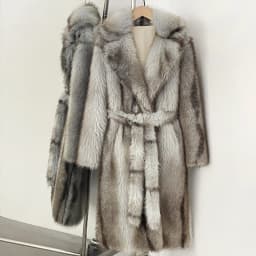 OFTBUY Long Faux Fur Jacket Fashion European Style Lapel Fur Coat Eco-friendly Covered Button Loose Casual Women Coats Winter