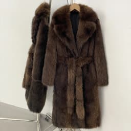 OFTBUY Long Faux Fur Jacket Fashion European Style Lapel Fur Coat Eco-friendly Covered Button Loose Casual Women Coats Winter