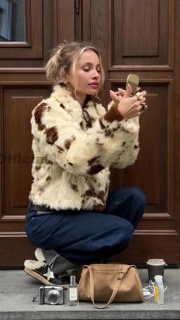 Neo Mint Chic Street Girls Cow Print Fur Coat Women 2025 Winter New Brand Fashion Warm Faux Fur Jacket Autumn Iconic Streetwear