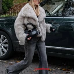 KONDALA Casual Brown Thick Fur Jackets Women Long Sleeve V Neck Autumn Winter Faux Fur Coats Fashion 2025 Streetwear Outwears