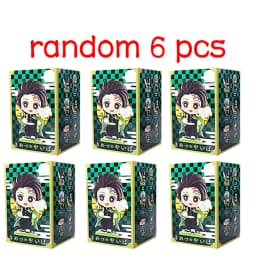 Demon Slayer Tanjiro Kamado Nezuko Anime Cartoon Figure Blind Box Creative Personalized Statue Model Ornament Surprise Gift Box