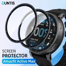 Screen Protector For Amazfit Active Max 3D Curved Screen Protector Ultra-HD Full Coverage Protective Film Accessories (Not Glass