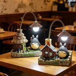 Creativity LED Desk Lamp Anime Totoro Cartoon with Bulbs Night Light for Bedroom Bedsides Desktop Ornament Gift Figure Decor