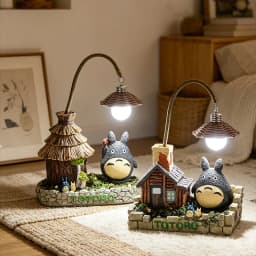 Creativity LED Desk Lamp Anime Totoro Cartoon with Bulbs Night Light for Bedroom Bedsides Desktop Ornament Gift Figure Decor