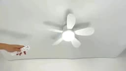 16 Inch 2-in-1 Ceiling Fan with Light Remote Control Fan Lights Dimmable E27 Socket Bedroom Living Room Kitchen Office Bathroom