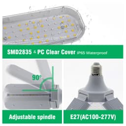 24W 36W 48W Foldable LED Grow Light Full Spectrum E27 Plant Growing Light Phytolamp Bulb For Indoor Plants Flower Seedling