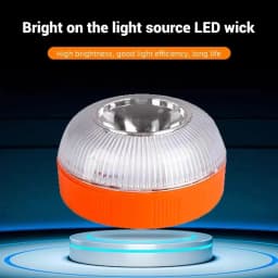 Car Emergency Beacon Light USB Rechargeable Magnetic Induction Auto Strobe Flashing Warning Light Help Flash Safety Signal Lamp