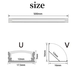 1-30pcs/Lot perfil aluminio led Corner Aluminium Profile Channel Holder for LED Strip Light Bar Cabinet Lamp Kitchen Closet