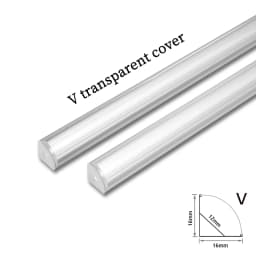 1-30pcs/Lot perfil aluminio led Corner Aluminium Profile Channel Holder for LED Strip Light Bar Cabinet Lamp Kitchen Closet