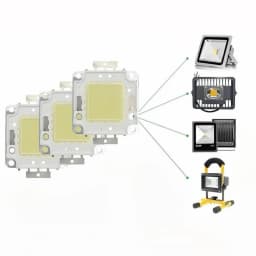 3pcs 10W 20W 30W 50W 100W LED Beads Light DC12V-36V Matrix COB Integrated LED Lamp Chip SMD For DIY Floodlight Spotlight Bulb