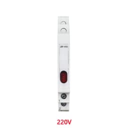 Din Rail Indicator Light 230V AC/DC Modular Din Rail Lamp Indicator Light JD9 50/60Hz Single Light Dual Lamp