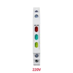 Din Rail Indicator Light 230V AC/DC Modular Din Rail Lamp Indicator Light JD9 50/60Hz Single Light Dual Lamp