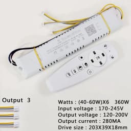 APP Control LED Driver 2.4G Remote Intelligent LED Transformer 12-24W 40W 80W 120W 360W For Dimmable Color-changeable Chandelier