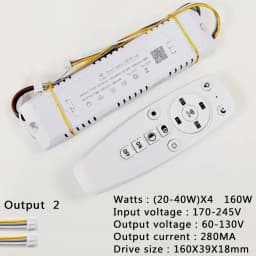 APP Control LED Driver 2.4G Remote Intelligent LED Transformer 12-24W 40W 80W 120W 360W For Dimmable Color-changeable Chandelier