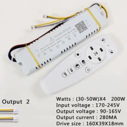 APP Control LED Driver 2.4G Remote Intelligent LED Transformer 12-24W 40W 80W 120W 360W For Dimmable Color-changeable Chandelier