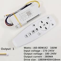 APP Control LED Driver 2.4G Remote Intelligent LED Transformer 12-24W 40W 80W 120W 360W For Dimmable Color-changeable Chandelier