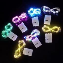 With Battery LED String Lights Copper Silver Wire Garland Light Fairy Lights Party Decoration for Christmas Wedding 1/2/3M