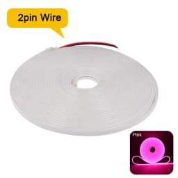 12V 24V LED Neon Strip Light Neon Sign Waterproof Rope Lights Flexible Silicone Lamp Home Decoration with 2pin Wire 9 Colors