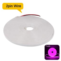12V 24V LED Neon Strip Light Neon Sign Waterproof Rope Lights Flexible Silicone Lamp Home Decoration with 2pin Wire 9 Colors