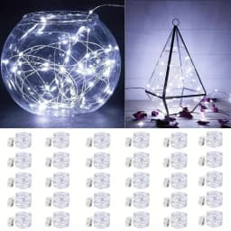 30 Packs Fairy Tale Lamp Battery Operated String Light 20 LED Mini String Light Waterproof For Wedding Party DIY Bedroom Decor