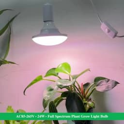 GRAXGROW 24W E27 Growth Bulb Six Spectral Beads Formation Aluminum Lamp Body Is Suitable For Growth Of Various Plants