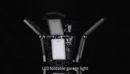 LED Garage Lights with 7/10+1 Adjustable Panels E26/E27 Ceiling Shop Work Lamp 150W 6500K Bulb for Workshop Industrial Lighting