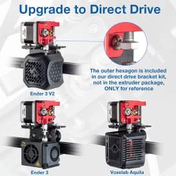 All Metal Aluminum Drive Feeder Bowden Extruders Upgrade Accessories Kit for Ender 3/Max/Pro/V2 Ender-5 CR-10 Series 3D Printer