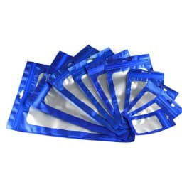 20-50pcs Thicken Ziplock Bags Holographic Laser Color Plastic Pouch For DIY Jewelry Retail Storage Pouch Zip Lock Bag NO Hole