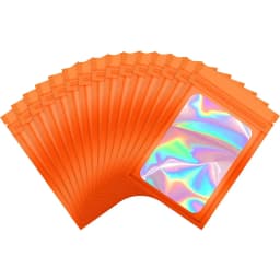 20-50pcs Thicken Ziplock Bags Holographic Laser Color Plastic Pouch For DIY Jewelry Retail Storage Pouch Zip Lock Bag NO Hole