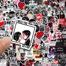 100Pcs My Chemical Romance Stickers  Cartoon Decal for Laptop Phone Guitar Luggage Waterproof Graffiti Vinyl Stickers