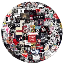 100Pcs My Chemical Romance Stickers  Cartoon Decal for Laptop Phone Guitar Luggage Waterproof Graffiti Vinyl Stickers