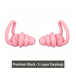 3 Layer Ear Plugs For Sleep Silicone Noise Cancelling Hearing Protection, Soft Reusable Ear Plugs for Sleep