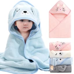 1 Baby Bath Towel Cap Animal Bath Towel Baby Blanket Bathroom Supplies