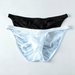 2 Pack Men's Fitness Underwear Mini Low Rise Fitness Exercise Breifs Bulge Pouch Intimate Bottoms Breathable Sports Underpants