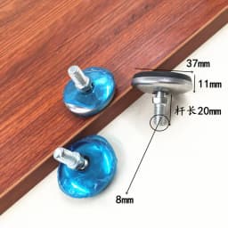 2/4/8pcs Non-Slip Tilting Adjustable Feet M6 M8 M10 Screw In Threaded Foot Levelling Feet Base Dia 30/32/40/50/65mm