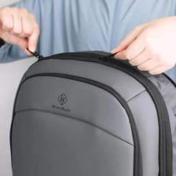 HK Business Backpack for Men 17 Inch Laptop Backpack with USB Port Slim Expandable Waterproof Travel Bag Large Work Computer Bag