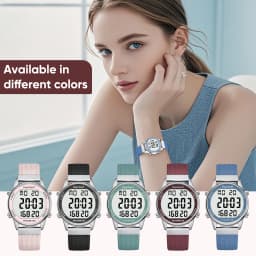 Hearkent Pedometer Sport Watches Step Counter Watch Women Digital Watches Calories Mile Stopwatch Countdown for Walking Tracker