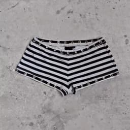 Summer clothing Gothic spicy girl fashion women's Emo metal ring decoration shorts Harajuku sexy ultra short shorts punk Y2k