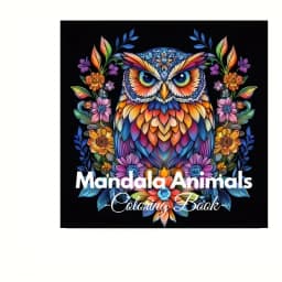 28 Pages Mandala Animals Coloring Book for Adult Stress Reduction | Colouring Book for Stress Relief and Mood Reduction Valentin