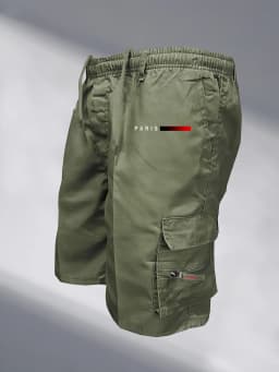 Men's Tactical Shorts Elastic Waist Cargo Work Shorts Men Outdoor Casual Street Style Jogging Shorts Loose Work Casual Shorts