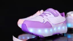 Luminous Roller Skate Shoes Wheels Removeable Sneakers Kids Roller Shoes USB Charge Light Up Sport Skate Board Shoes Boys Girls
