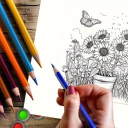 28 Pages Fairy Flowers Style Coloring Coloring Book Coloring Book for Adult Stress Reduction | Colouring Book