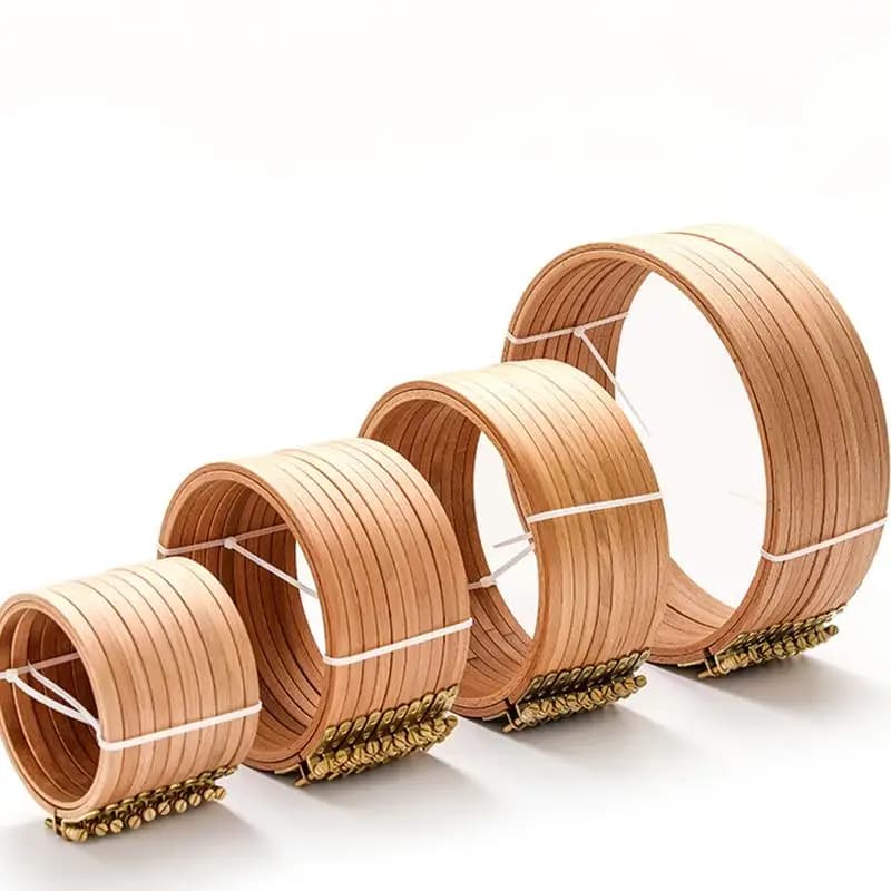 High Quality Beech Wood Embroidery Hoop Wooden Embroidery Circle Rings Holder For Embroideri Cross Stitch Home Sewing Tools