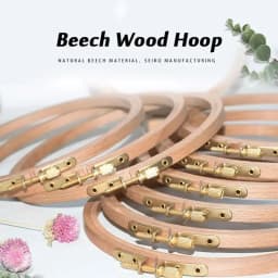 High Quality Beech Wood Embroidery Hoop Wooden Embroidery Circle Rings Holder For Embroideri Cross Stitch Home Sewing Tools