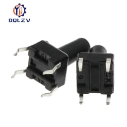 4Pin 6*6 Micro Tact Push Button Switches DIP 6x6x4.3/5/6/7/8/9/10/11/12/13/14/15 MM 4.3mm 5mm 6mm 7mm 8mm 9mm 10mm 11mm