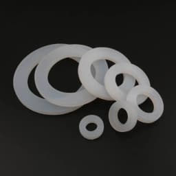 10pcs 1/4" 3/8" 1/2" 3/4" 1" 20/25/32/40/50mm Silicon Flat Gasket O-Ring Seal Washer Ring Plumbing Faucet Washer Sealing Ring