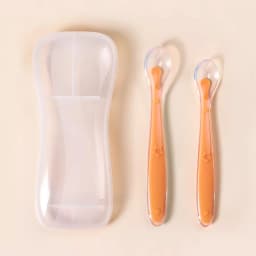 2pcs Baby Silicone Spoon Set Learning Spoon Set Stars Tableware Kids Soft Silicone Feeding Spoon Training Baby Reborn Silicone