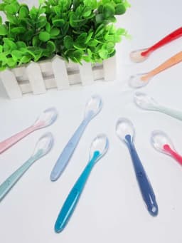 2pcs Baby Silicone Spoon Set Learning Spoon Set Stars Tableware Kids Soft Silicone Feeding Spoon Training Baby Reborn Silicone
